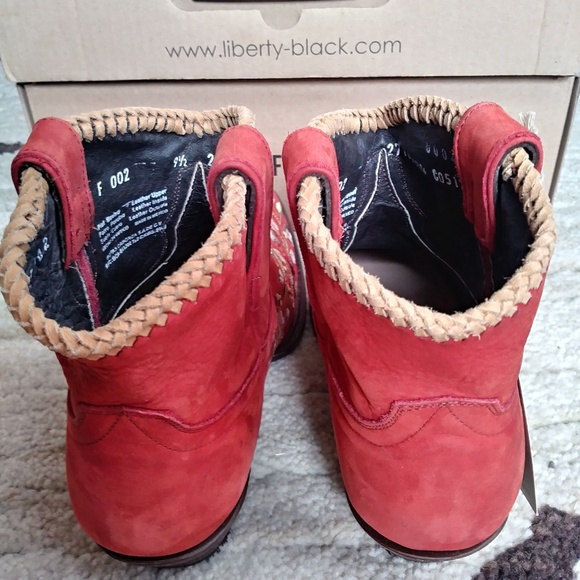 NWT Liberty Black Boots Wildflower Rust - Picture 5 of 6